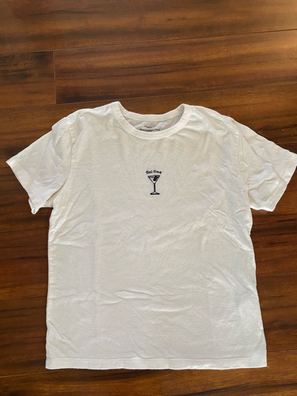Abercrombie Embroidered Tini Time Baby Tee
